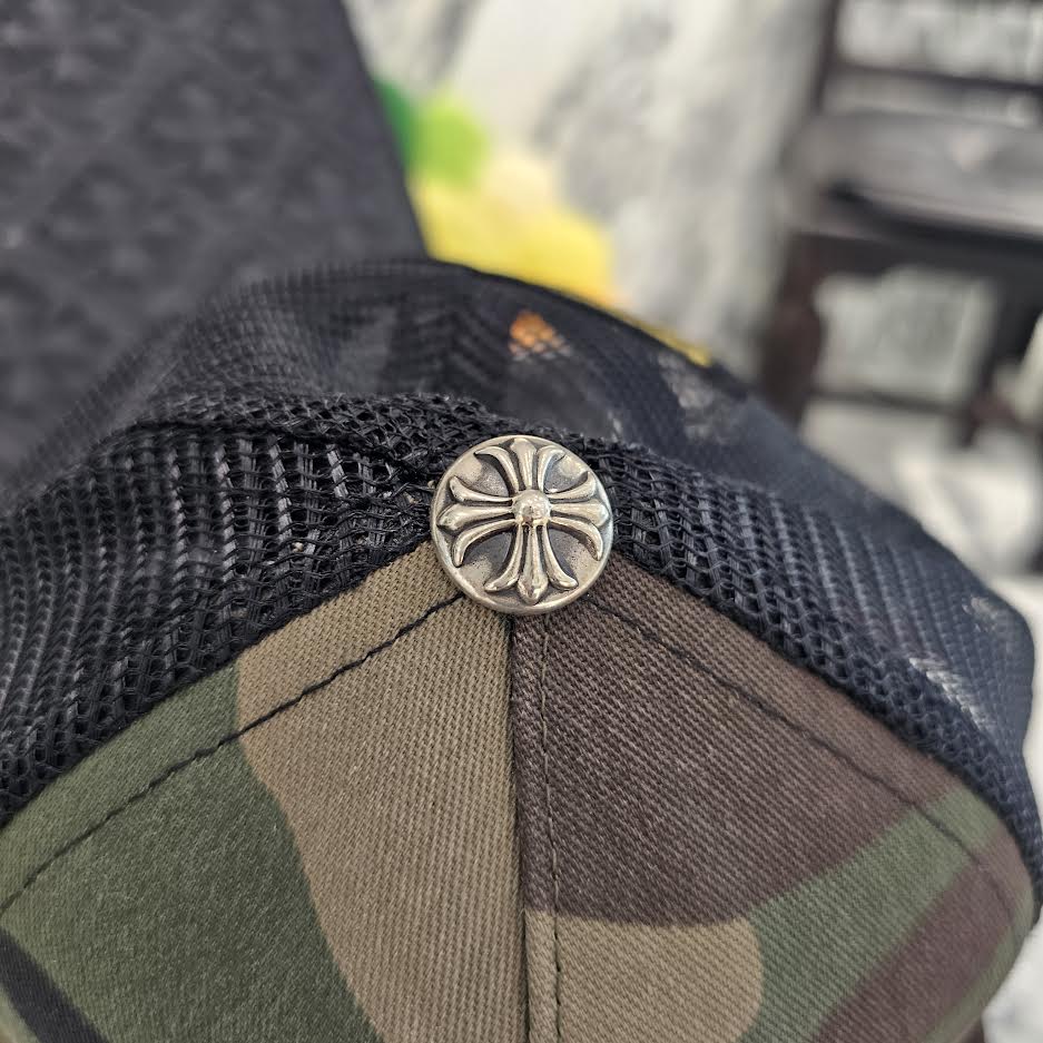 CHROME HEARTS Camo Yellow CH Plus Trucker Cap Size ONE SIZE