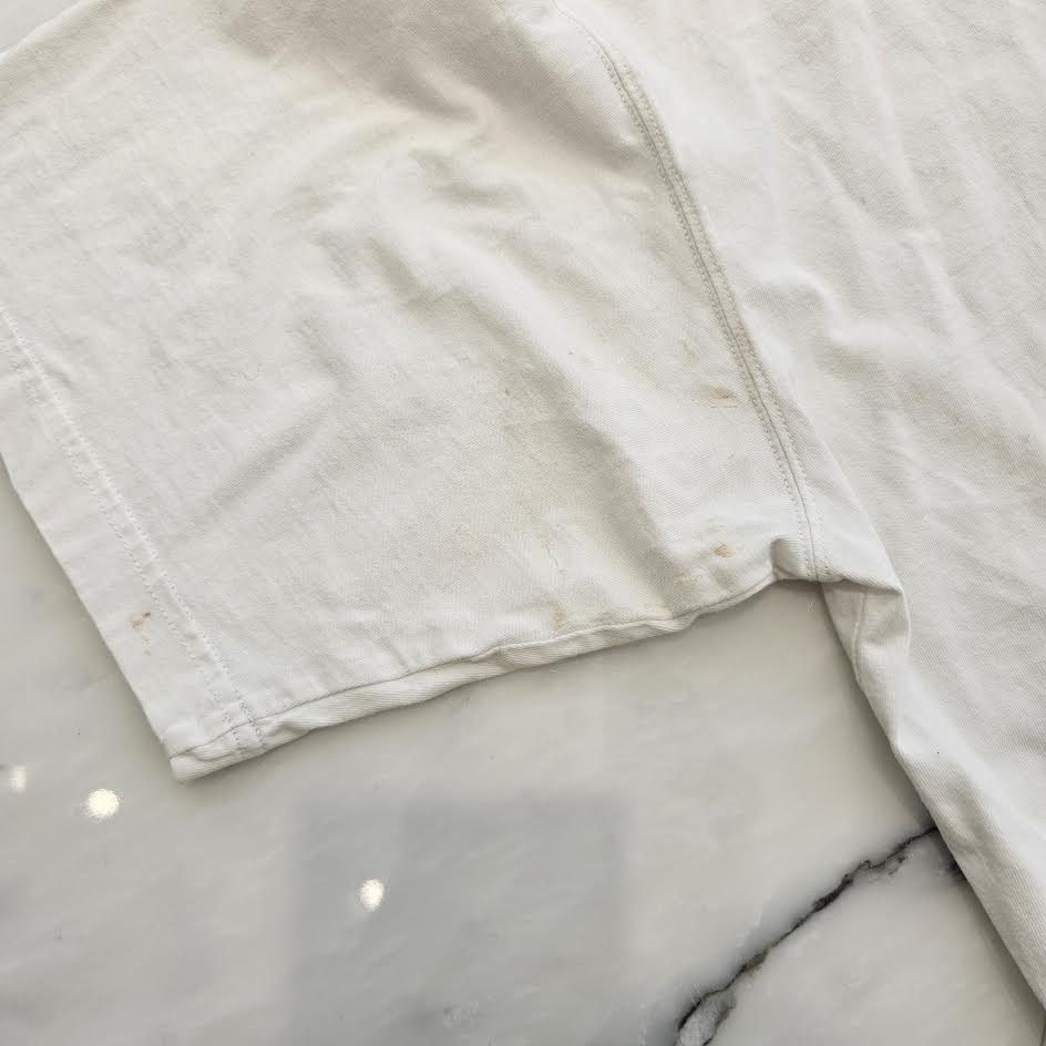 VETMENTS 2021SS Logo Print Back Patch T-Shirt UES1TR540W Size XL ヴェトモン ロゴプリント バックパッチ Tシャツ サイズXL