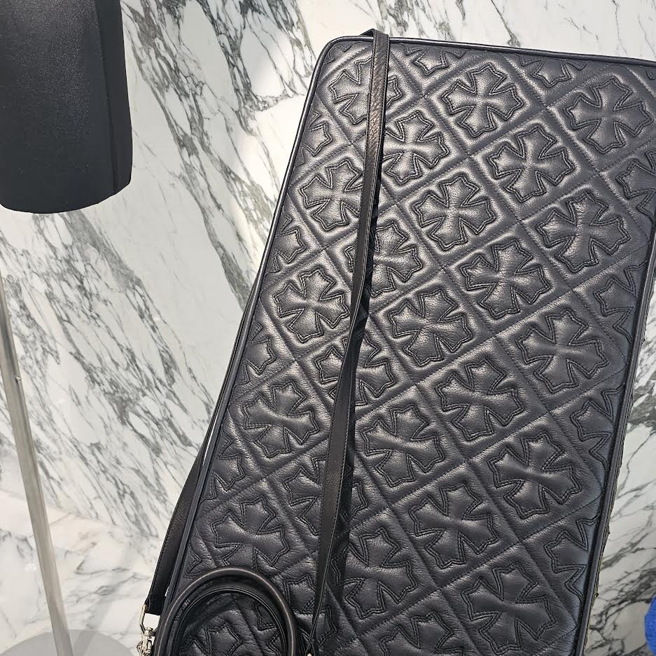 CHROME HEARTS MOCHITA Stencil Nylon Leather Hand Bag クロムハーツ MOCHITA ステンシル総柄 ナイロン レザー ハンドバッグ ショルダーバッグ