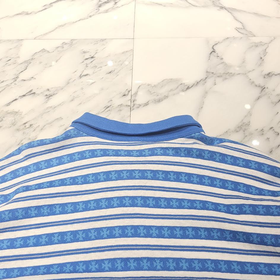 CHROME HEARTS Y NOT Vine Dagger Embroidery Polo Long Sleeve Shirt Size L クロムハーツ ワイノット ヴァインダガー刺繍 ポロ ロングスリーブシャツ サイズL