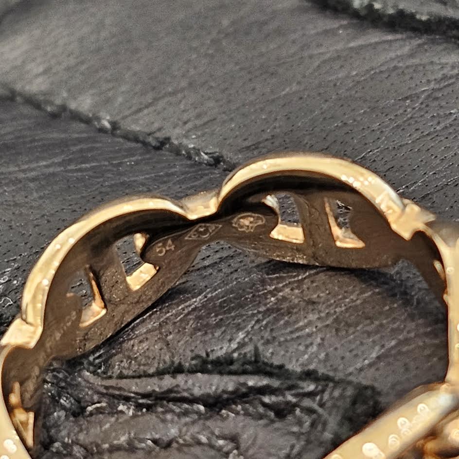 HERMES Au750 Chaine d’Ancre Enchainee PM Ring Size 13.5号 エルメス Au750 シェーヌダンクル アンシェネ PM リング サイズ13.5号