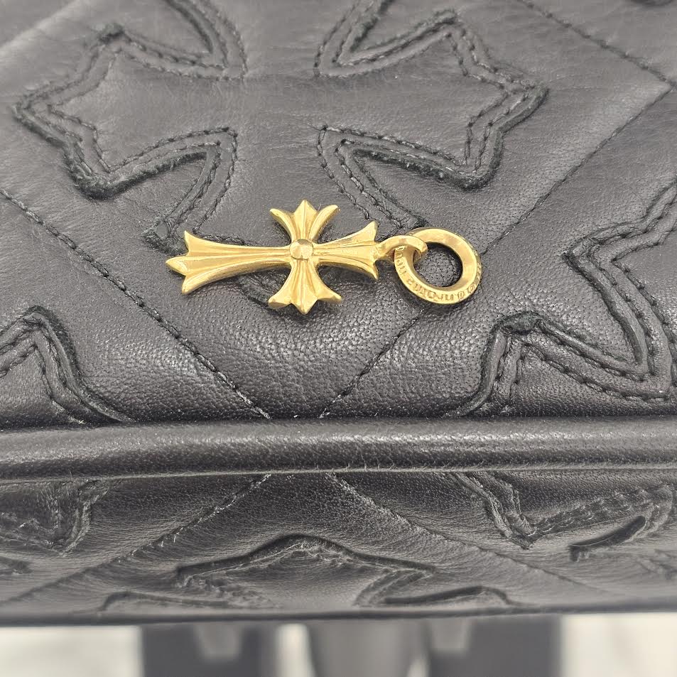 CHROME HEARTS 22K Tiny CH Cross Charm Pendant Top クロムハーツ 22K タイニー CHクロス チャーム ペンダントトップ