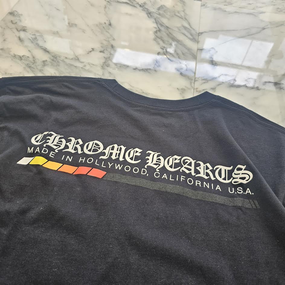 CHROME HEARTS Neon Bar Logo Long Sleeve Tee Size L クロムハーツ ネオンバー ロゴ ロングスリーブ Tシャツ サイズL