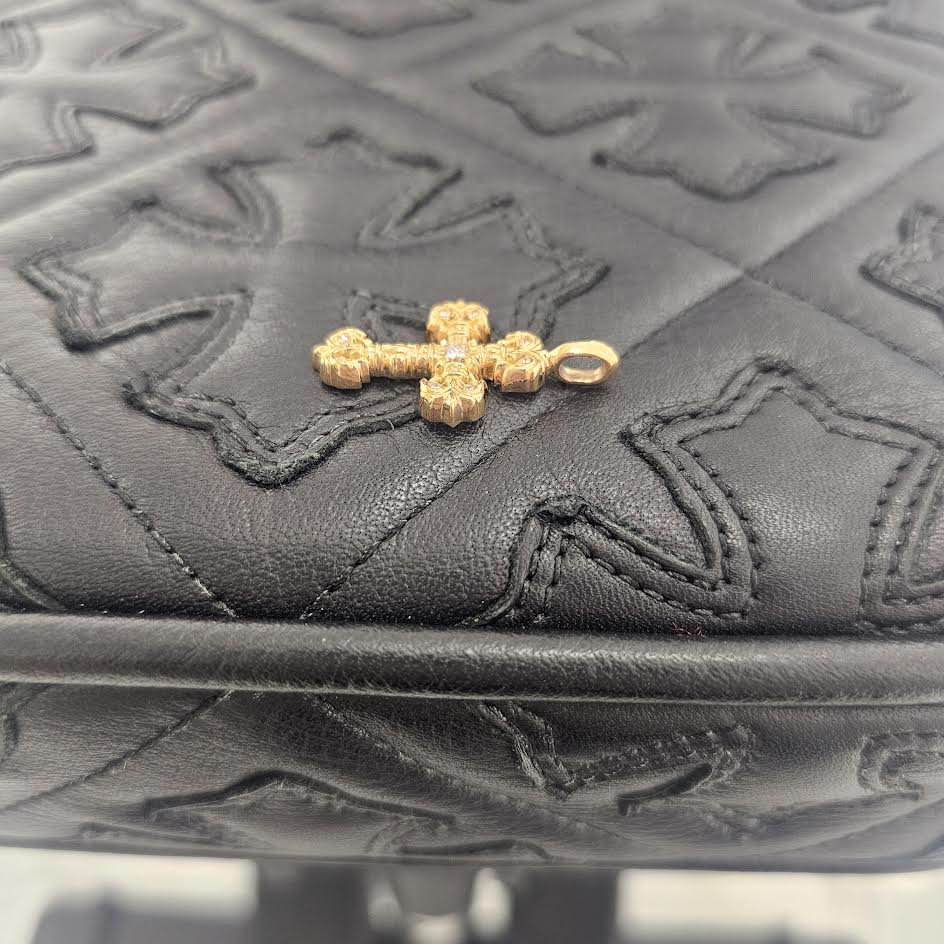 CHROME HEARTS 22K Tiny Filigree Cross Pave Diamond Pendent Top クロムハーツ 22K タイニー フィリグリークロス パヴェダイヤモンド ペンダント トップ