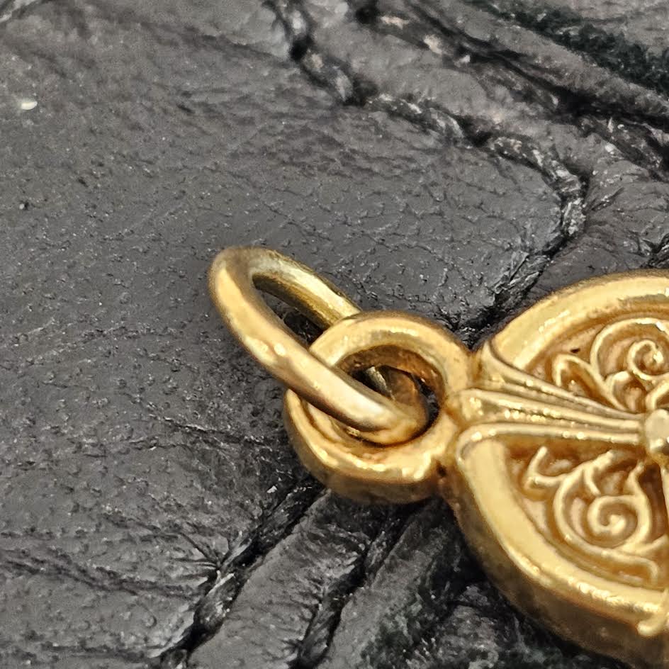 CHROME HEARTS 22K PEACE SIGN Pendant Top クロムハーツ 22K ピースサイン ペンダントトップ