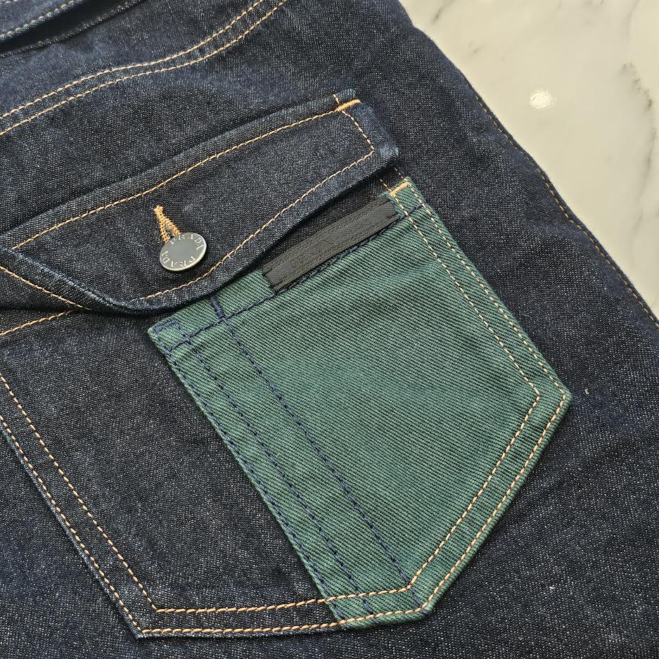 PRADA 2017SS Back Pocket Embroidery Denim Shorts GEP247 S181 1MS5 Size 29 プラダ バックポケット刺繍 デニムショーツ サイズ29