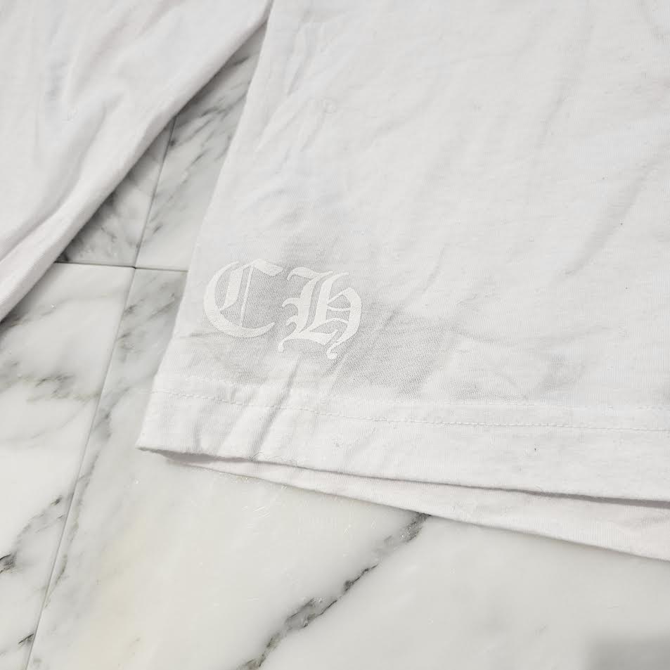 CHROME HEARTS Floral Cross Horseshoe Long Sleeve Tee Size XXL クロムハーツ フローラルクロス ホースシュー ロングスリーブTシャツ サイズXXL