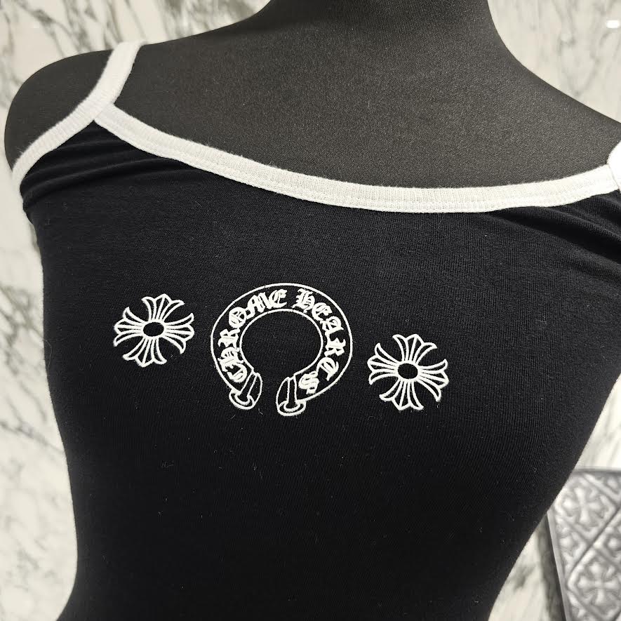 CHROME HEARTS Horseshoe Short Camisole Top Size L クロムハーツ ホースシュー ショート キャミソールトップ サイズL