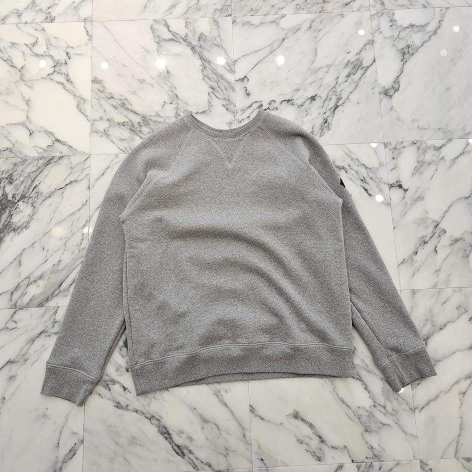 国内正規 CHROME HEARTS Y NOT Cemetery Cross Leather Patch Sweatshirt ワイノット セメタリークロス レザーパッチ スウェットシャツ クロムハーツ グレー L （4110M） CHROME HEARTS Y NOT Cemetery Cross Leather Patch Sweatshirt Size L
