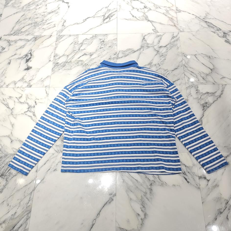 CHROME HEARTS Y NOT Vine Dagger Embroidery Polo Long Sleeve Shirt Size L クロムハーツ ワイノット ヴァインダガー刺繍 ポロ ロングスリーブシャツ サイズL