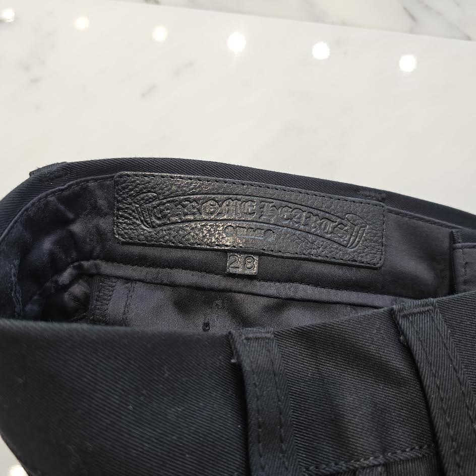 CHROME HEARTS Camouflage Cemetery Leather Cross Patch Chino Pants Size 28 クロムハーツ カモフラージュ セメタリー レザークロスパッチ チノパンツ サイズ28
