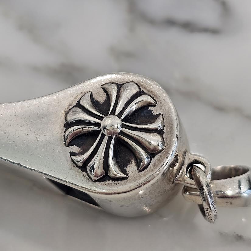 CHROME HEARTS CH Plus Large Whistle With Bail Pendant Top クロムハーツ CHプラス ラージ ホイッスル ウィズベイル ペンダントトップ シルバー925