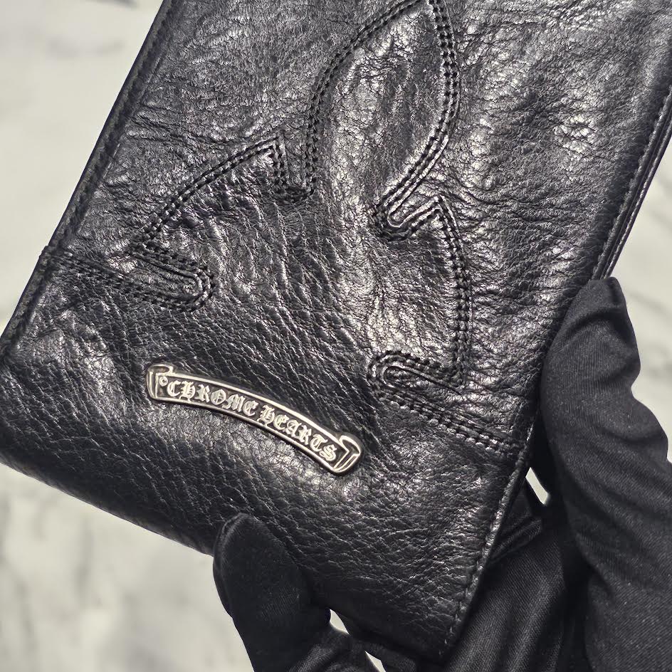 CHROME HEARTS AINT NOTHIN 2 DO BS FLARE Leather Wallet クロムハーツ エイントナッシン 2ドゥ BSフレア レザーウォレット