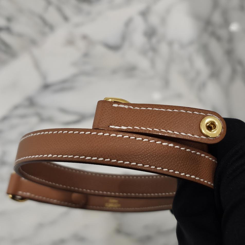 HERMES Kelly "Elan" Brown/Gold Shoulder Bag B刻印 エルメス ケリー "エラン" ブラウン/ゴールド ショルダーバッグ B刻印