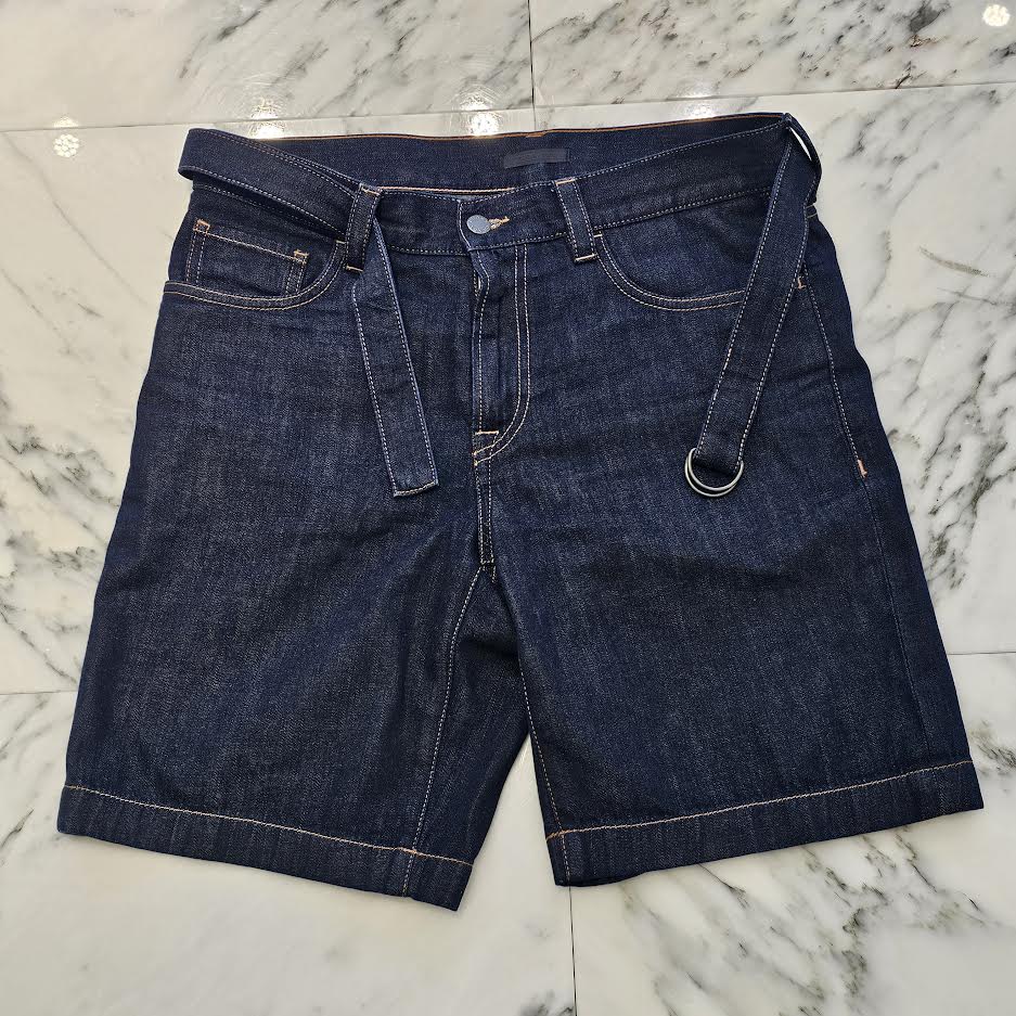 PRADA 2017SS Back Pocket Embroidery Denim Shorts GEP247 S181 1MS5 Size 29 プラダ バックポケット刺繍 デニムショーツ サイズ29