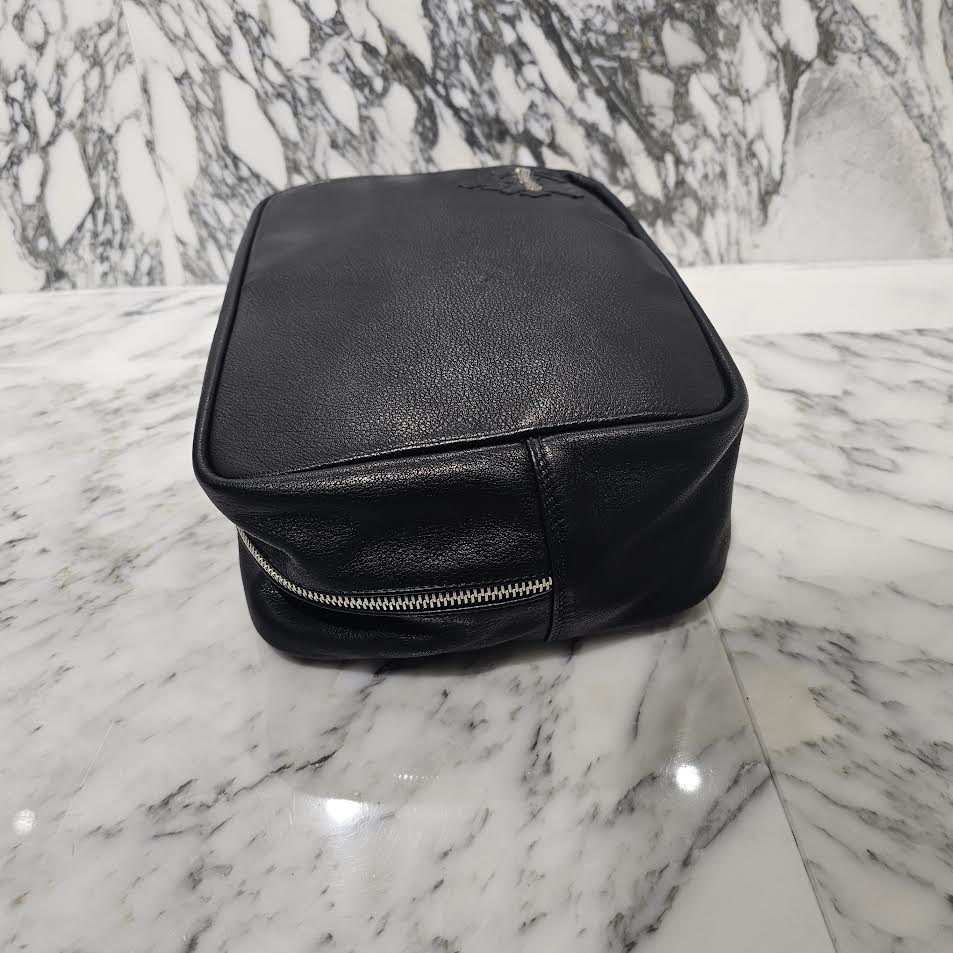 CHROME HEARTS Cemetery Cross Patch Leather Poach Bag クロムハ―ツ セメタリークロスパッチ レザーポーチバッグ