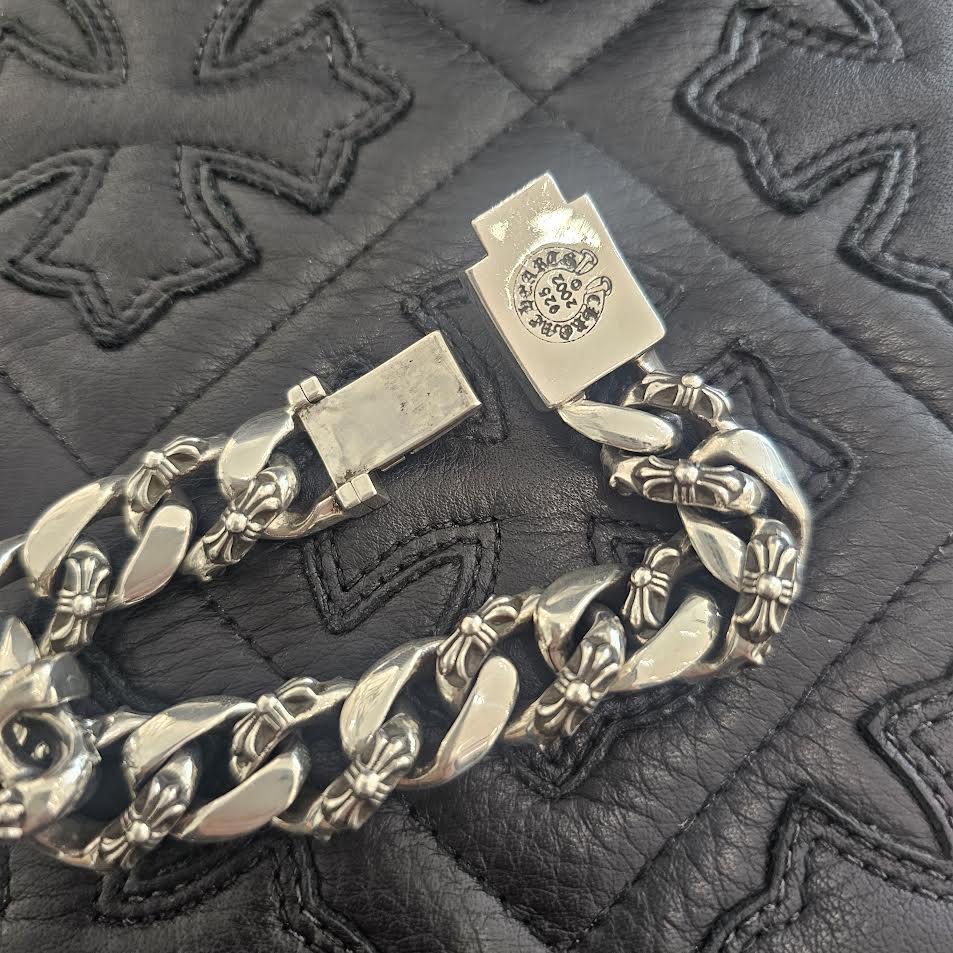 CHROME HEARTS CH Plus Fancy Chain Bracelet 15 LINK クロムハ―ツ CH