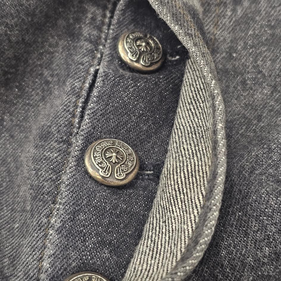 CHROME HEARTS × Levi's 501 VNTG Neon Green Leather Cross Patch Jeans Size 36 クロムハーツ × リーバイス 501 ヴィンテージ ネオングリーン レザークロスパッチ ジーンズ  デニムパンツ サイズ36