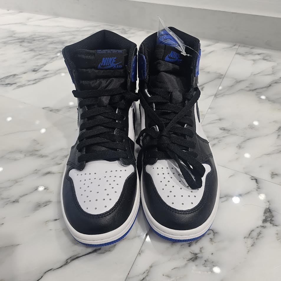 NIKE × FRAGMENT DESIGN 2014AW Air Jordan 1 Retro High OG "Black/Sport Royal/White" 716371 040 Size 9.5（27.5cm）ナイキ × フラグメントデザイン エアジョーダン1 レトロ ハイ OG "ブラック/スポーツロイヤル/ホワイト" サイズ9.5（27.5cm）