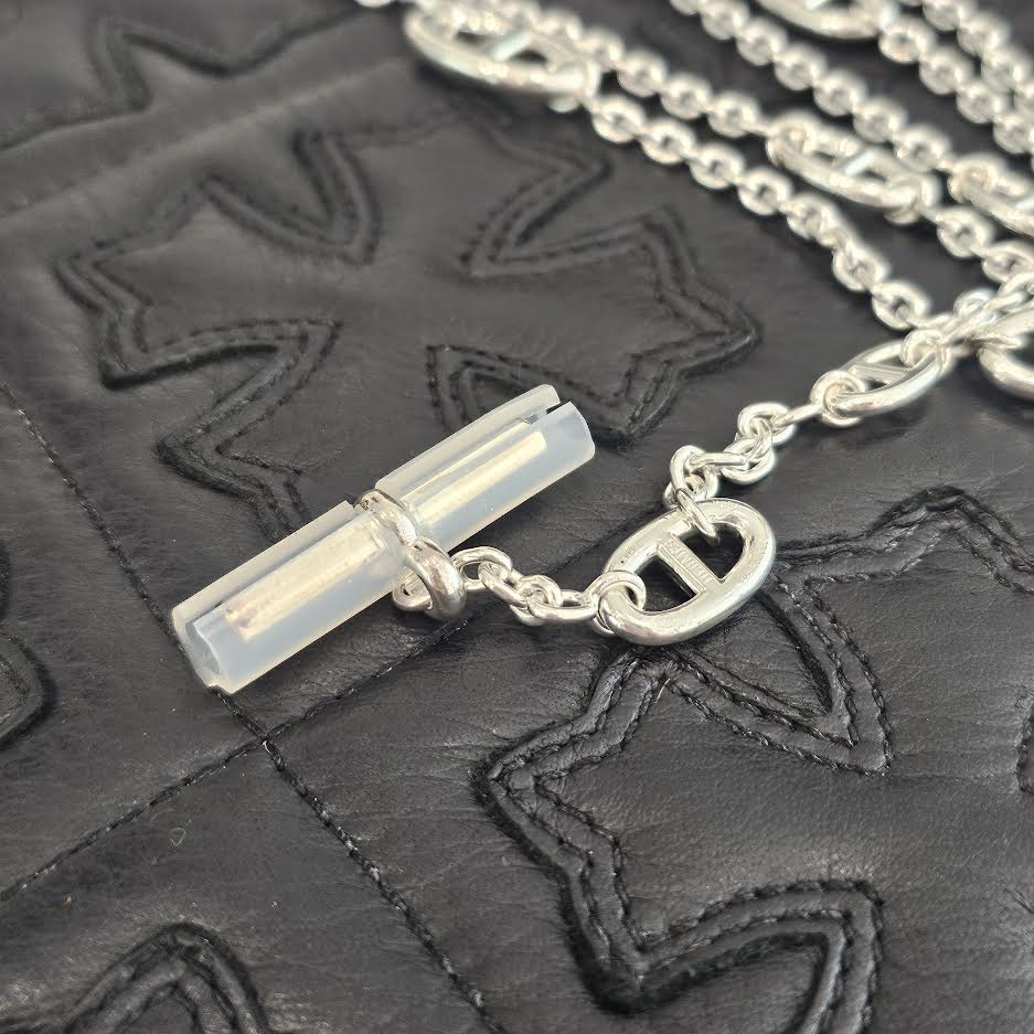 HERMES Chaine d'Ancre Farandole Long Necklace 120 H104568B 00 エルメス シェーヌダンクル ファランドール ロングネックレス 120