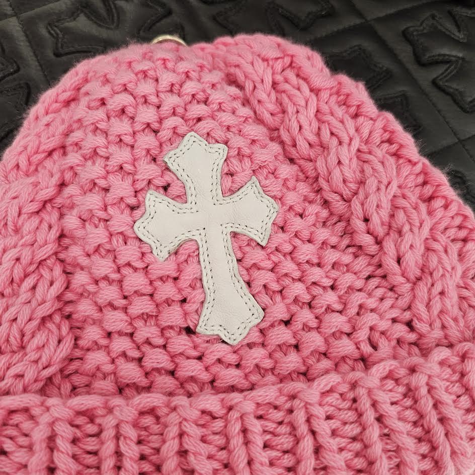 CHROME HEARTS Cross Leather Patch Cashmere Beanie Size ONE SIZE（20cm）クロムハーツ クロスレザーパッチ カシミヤ ビーニー サイズONE SIZE（20cm）