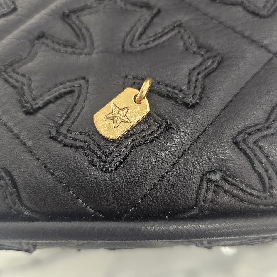 CHROME HEARTS 22K DOG TAG TINY STAR Pave Diamond Pendant Top クロムハーツ 22K ドッグタグ タイニースター パヴェダイヤモンド ペンダントトップ