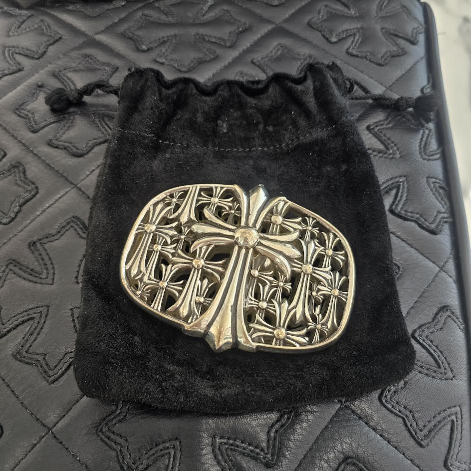 CHROME HEARTS 1.5 Cemetery Cross Silver Buckle クロムハーツ 1.5 セメタリークロス シルバー バックル