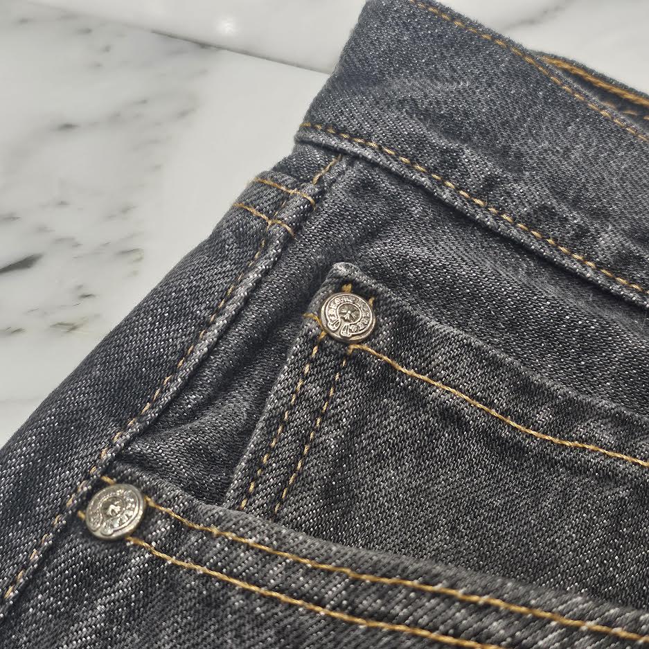 CHROME HEARTS × Levi's 501 VNTG Cross Leather Patch Denim Pants Size 34 クロムハーツ × リーバイス 501 ヴィンテージ クロスレザーパッチ デニムパンツ サイズ34