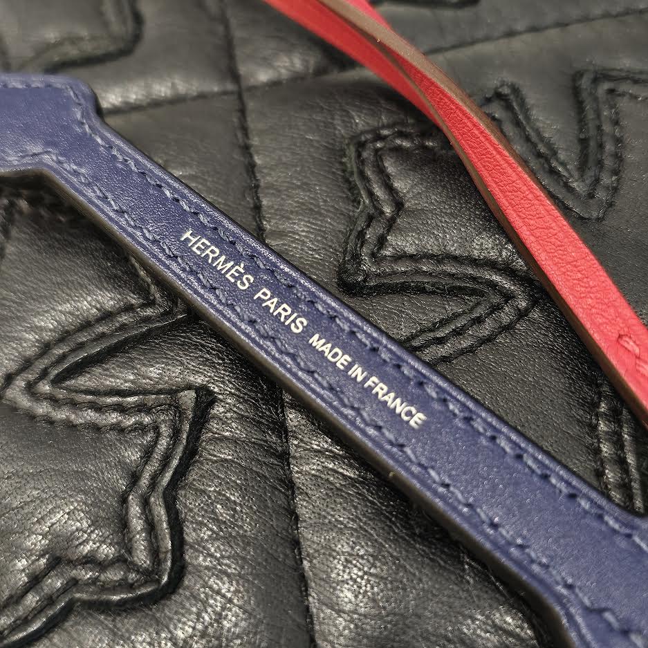 HERMES ROCK Leather Bag Charm H084080CJAE エルメス ロック レザー バッグチャーム