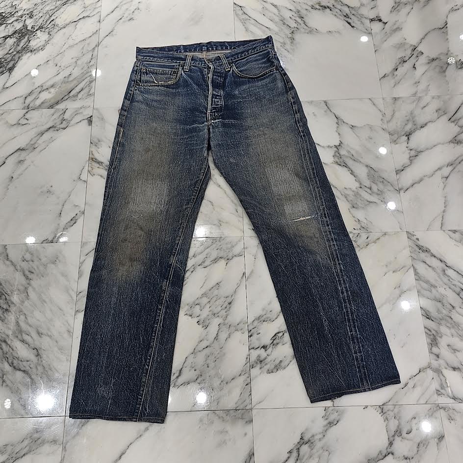 Levi's 501 Vintage BIG E Damage Denim Pants リーバイス 501 ヴィンテージ BIG E ダメージ加工 デニムパンツ ジーンズ
