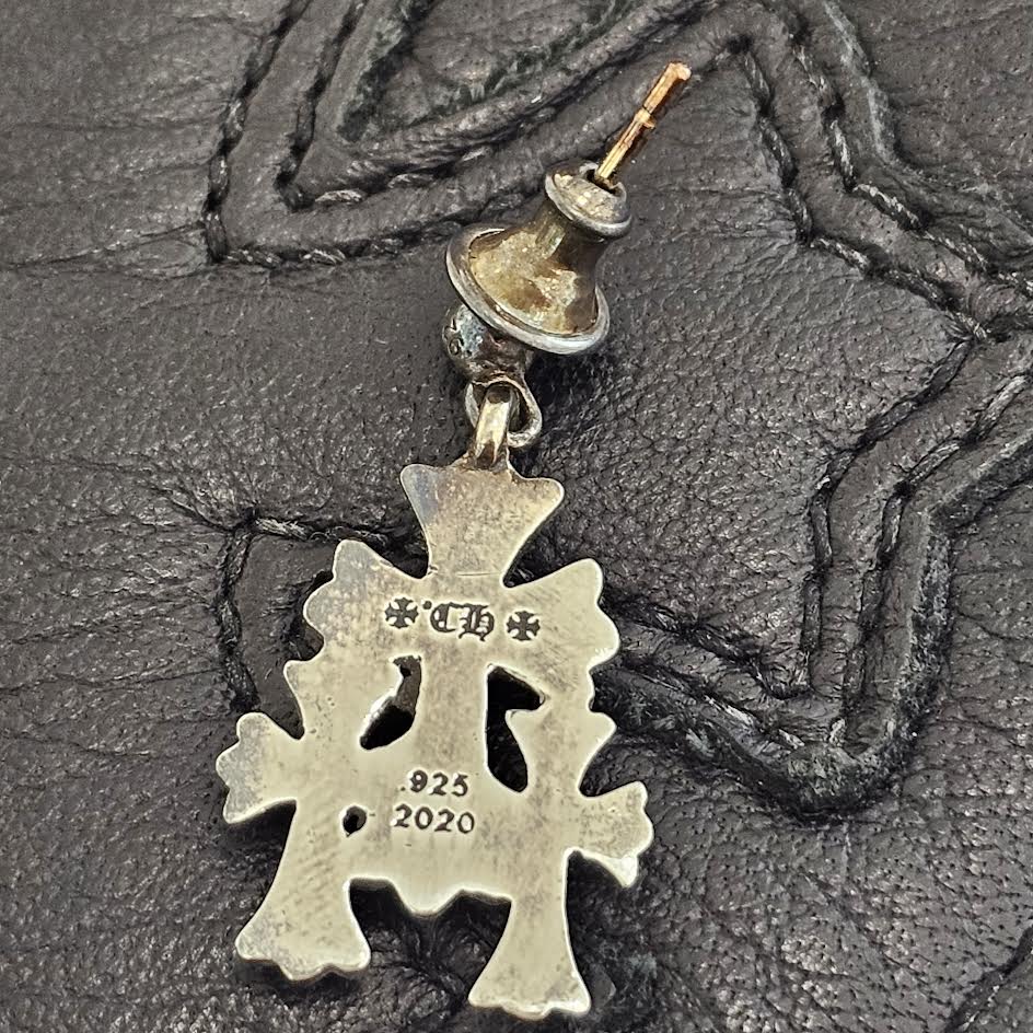 CHROME HEARTS 3 Cemetery Cross Earring クロムハーツ 3セメタリークロス ピアス シルバー925