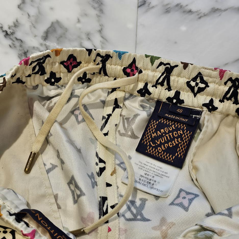 LOUIS VUITTON × Tyler, The Creator 2024AW Monogram Print Silk Shirts Shorts Set Up 1AFQ25 Size L & 48 ルイヴィトン × タイラー・ザ・クリエイター モノグラムプリント シルク シャツ ショーツ セットアップ サイズL&48