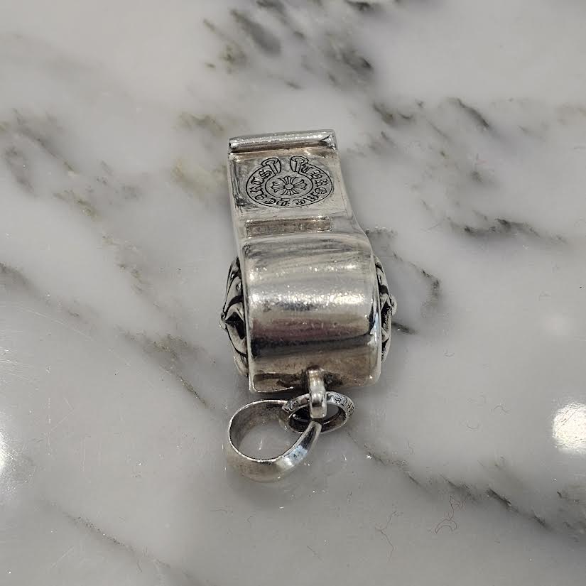 CHROME HEARTS CH Plus Large Whistle With Bail Pendant Top クロムハーツ CHプラス ラージ ホイッスル ウィズベイル ペンダントトップ シルバー925