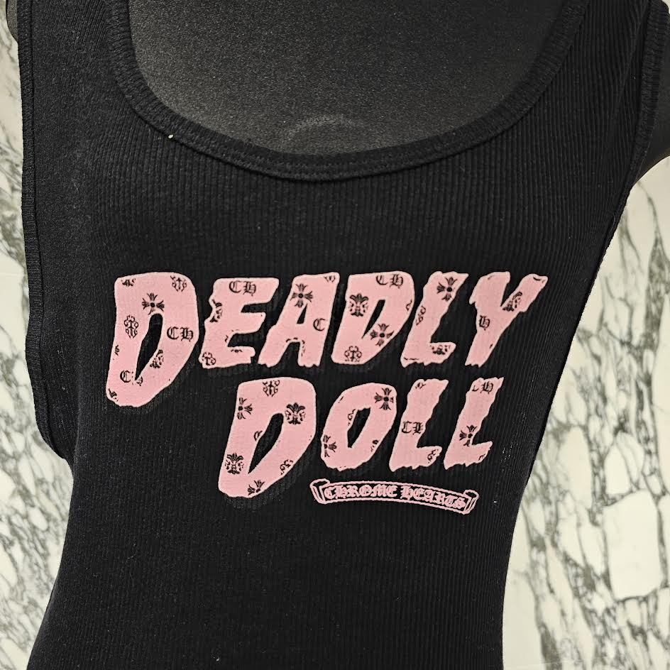CHROME HEARTS × Deadly Doll Tank Top Dress Size XL クロムハーツ × デッドリードール タンクトップ ワンピース サイズXL