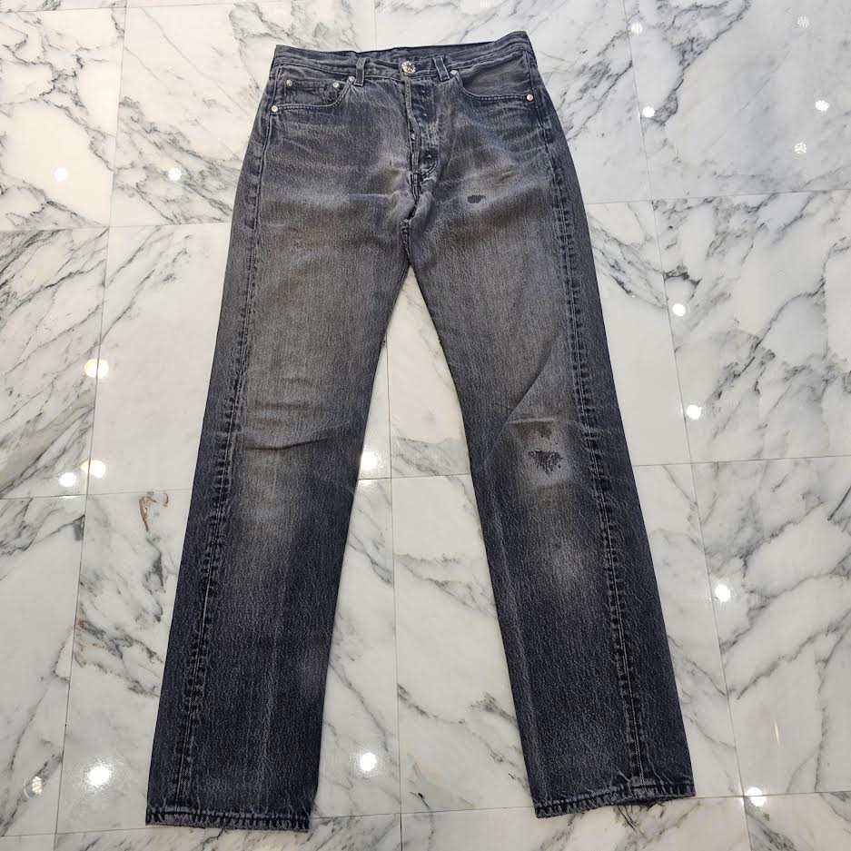 CHROME HEARTS × Levi's 501 VNTG Cross Ball Button Denim Pants Size 32 クロムハーツ × リーバイス 501 ヴィンテージ クロスボールボタン デニムパンツ サイズ32