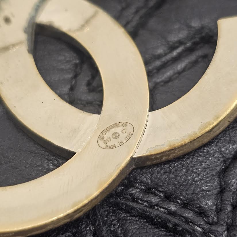 CHANEL 2017AW B17 Coco Mark Rhinestone Brooch シャネル B17 ココマーク ラインストーン ブローチ