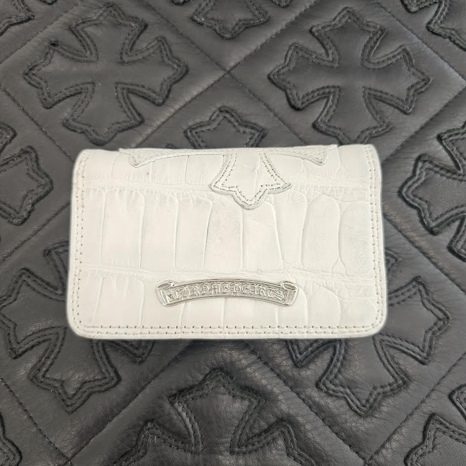 CHROME HEARTS Cross Leather Patch Alligator Card Case クロムハーツ クロスレザーパッチ アリゲーター カードケース