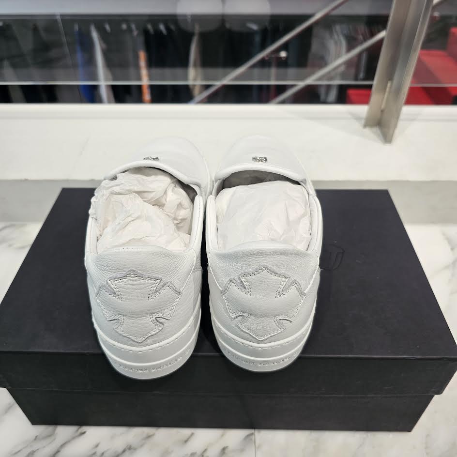 CHROME HEARTS CH Plus Leather Patch Dagger Slip On Size 40 クロムハーツ CHプラス レザーパッチ ダガー スリッポン サイズ40