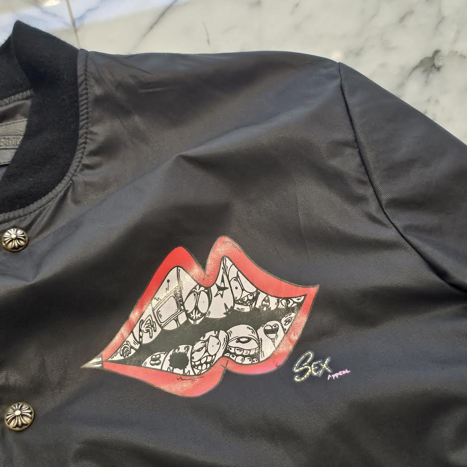 CHROME HEARTS × MATTY BOY PPO FURIES Chomper Nylon Bomber Jacket