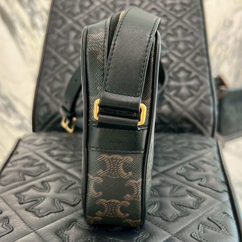 CELINE Medium Messenger Bag / Triomphe Canvas 194502CIM セリーヌ ミディアム メッセンジャーバッグ / トリオンフキャンバス