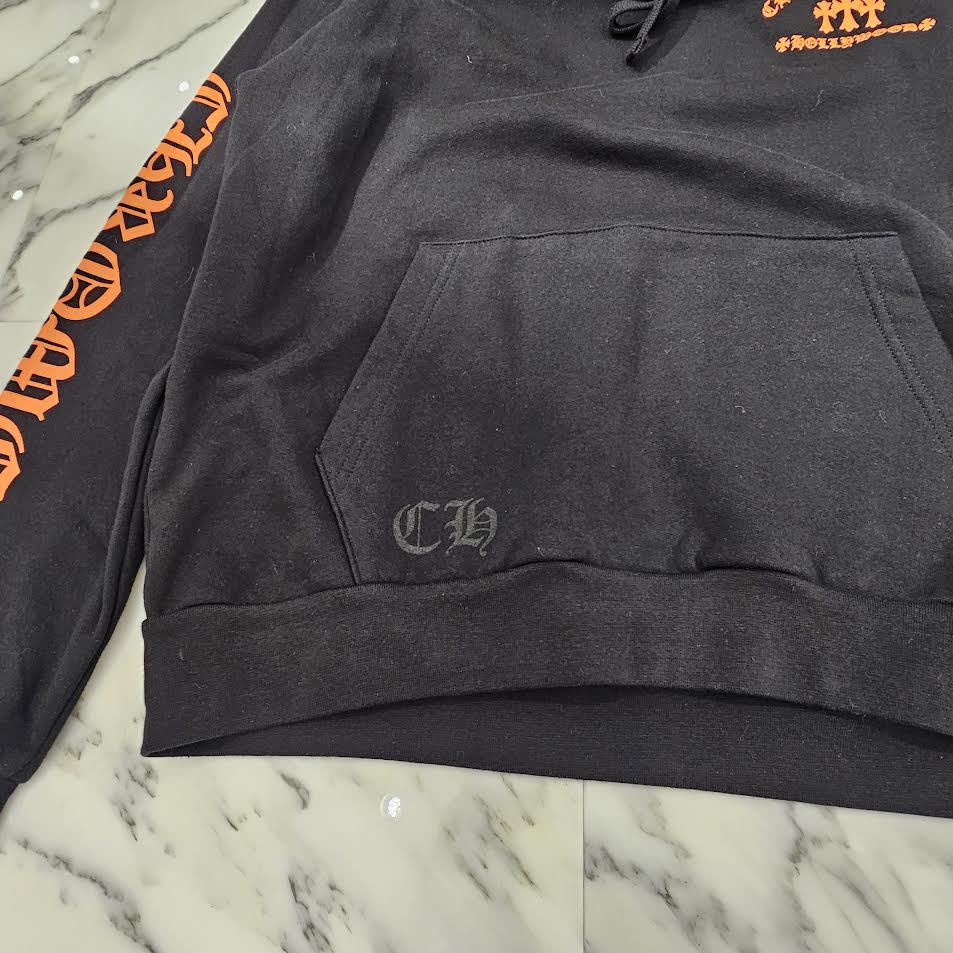 CHROME HEARTS King Taco 3 Cemetery Cross Print Pullover Hoodie Size M クロムハーツ キングタコ 3セメタリークロス プリント プルオーバーフーディー サイズM