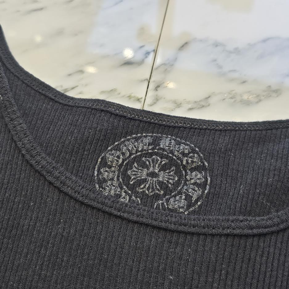 トップス chrome hearts HAIRY CROSS RIB TANK L Chrome Hearts Hairy Cross Rib Tank 'Black' Size L | eBay