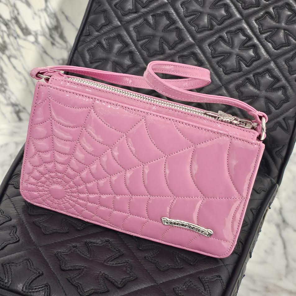 CHROME HEARTS The Night Patent Leather Spider Web Hand Bag クロムハーツ ザ・ナイト パテントレザー スパイダーウェブ ハンドバッグ