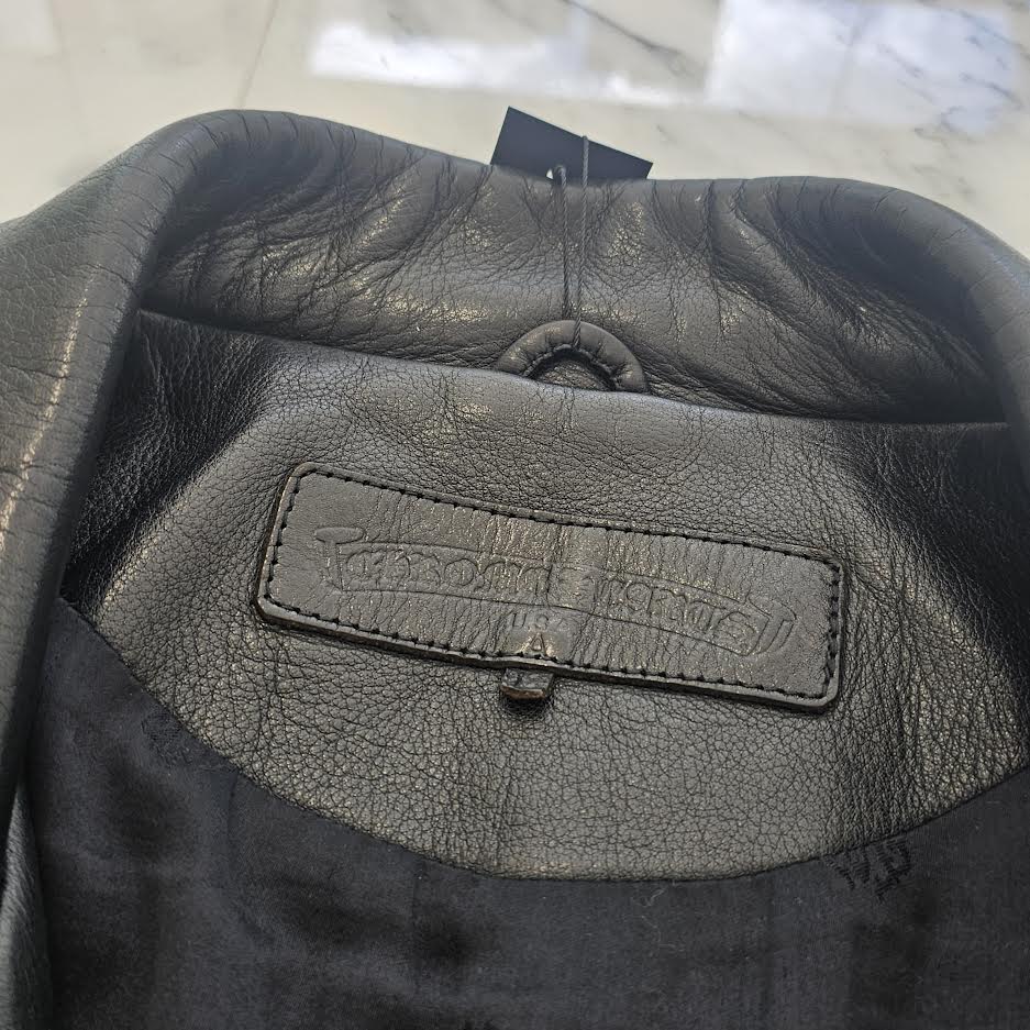CHROME HEARTS JJ DEAN Dagger Zip Riders Leather Jacket Size L クロムハーツ JJディーン ダガー ジップ ライダース レザージャケット サイズL