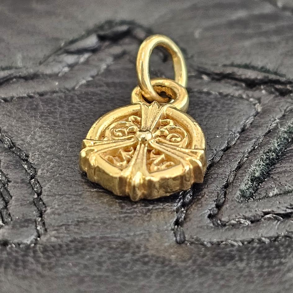 CHROME HEARTS 22K PEACE SIGN Pendant Top クロムハーツ 22K ピースサイン ペンダントトップ