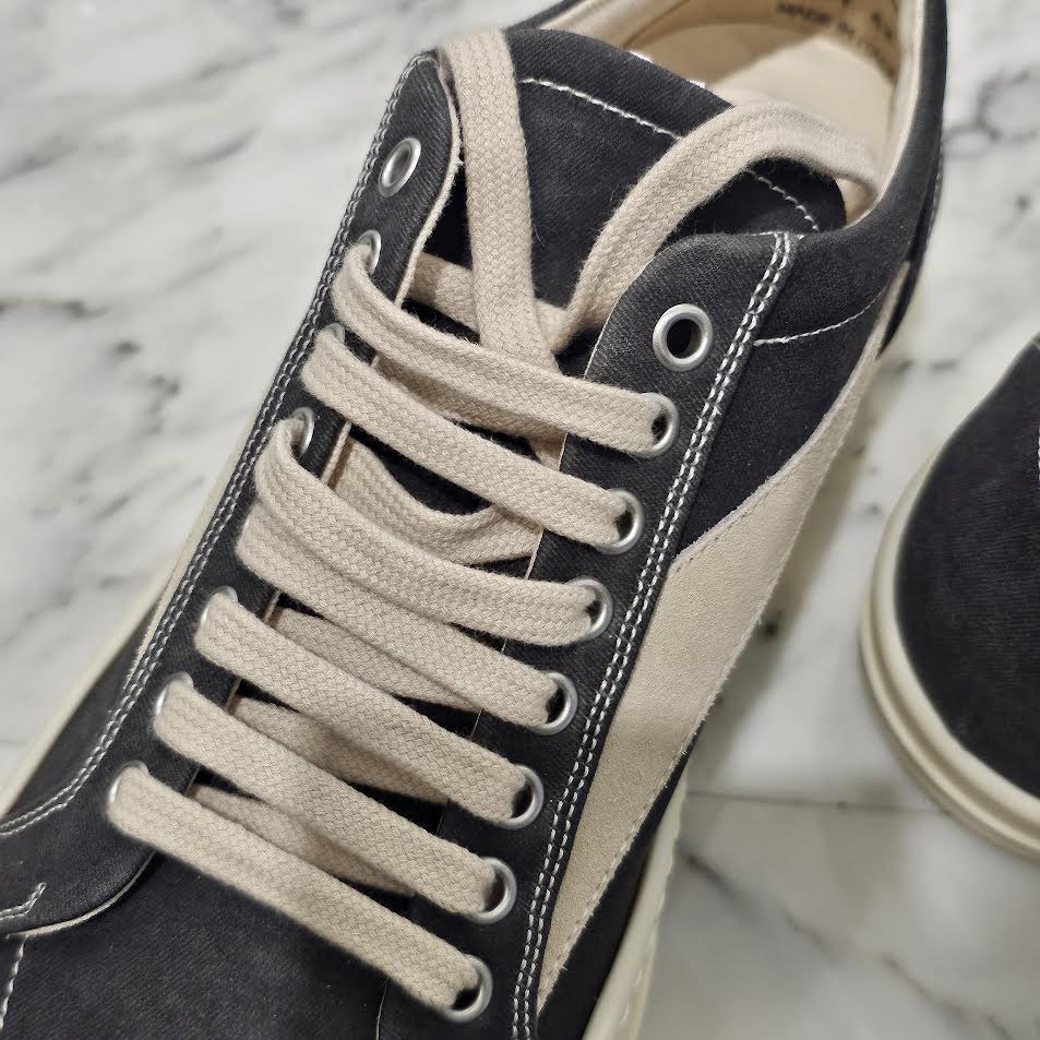 Rick Owens DRKSDW Vintage Sneaks "Dark Dust / Milk" DU01D1803 Size 42 リックオウェンス ダークシャドウ ヴィンテージスニーカー "ダークダスト/ミルク" サイズ42