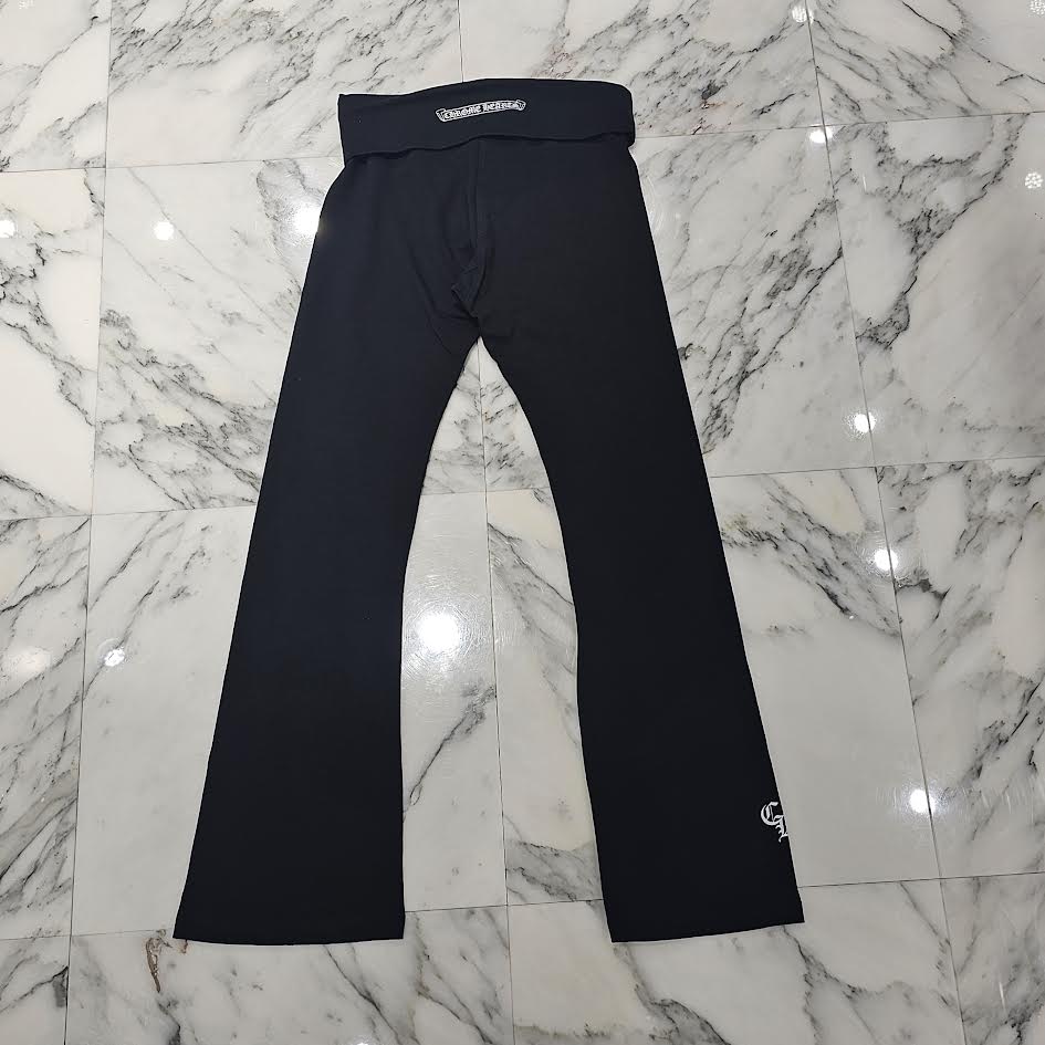 CHROME HEARTS Bell Bottom Scroll Label Logo YOGA Sweat Pants Size XS クロムハーツ ベルボトム スクロールラベルロゴ ヨガ スウェットパンツ サイズXS