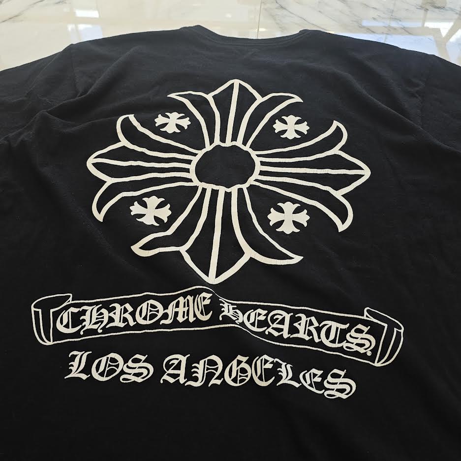 CHROME HEARTS Los Angeles Limited Back Scroll CH Plus Tee Size L クロムハーツ ロサンゼルス限定 バックスクロール CHプラス Tシャツ サイズL