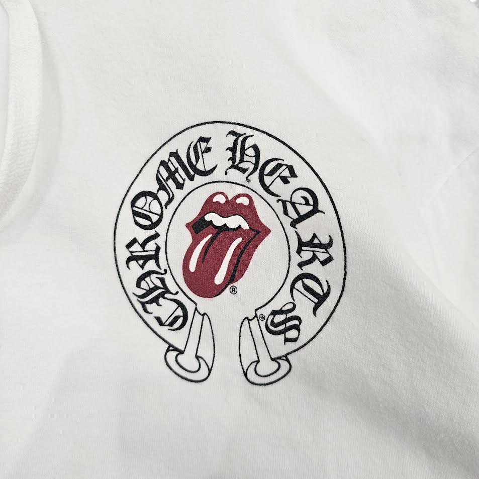 CHROME HEARTS × The Rolling Stones Online Limited Lip & Tongue Pullover Hoodie Size M クロムハーツ × ローリングストーンズ オンライン限定 リップ&タン プルオーバーフーディー サイズM