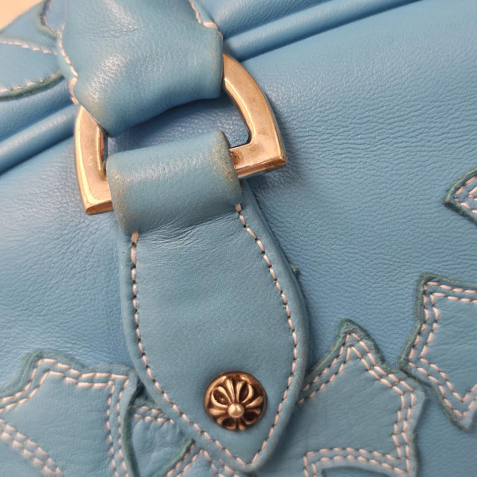 CHROME HEARTS Tiny GYM Cemetery Cross Patch Hand Bag クロムハーツ タイニージム セメタリークロスパッチ ハンドバッグ ジムバッグ